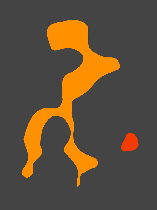 Farbige Abstraktion der digitalisierten Makroaufnahme einer Rinden-Form einer Platane