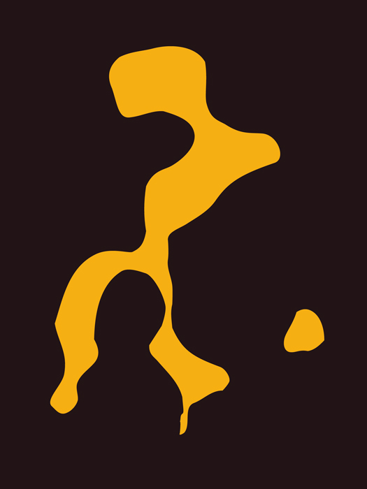 Farbige Abstraktion der digitalisierten Makroaufnahme einer Rinden-Form einer Platane