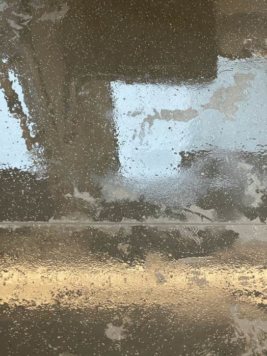 Spiegelungen in Wasserlache, Fotografie Thomas Pfister